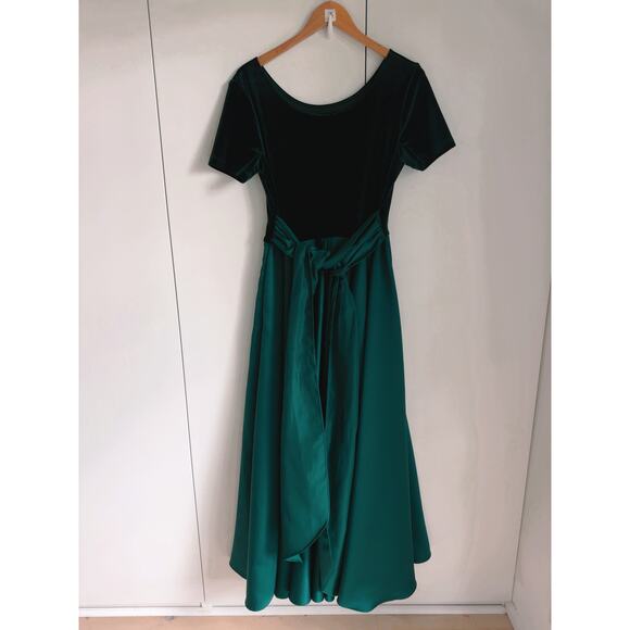 Vintage 90s Emerald Green Formal Gown Size 10 Princess Ball gown Holidays - Picture 6 of 9